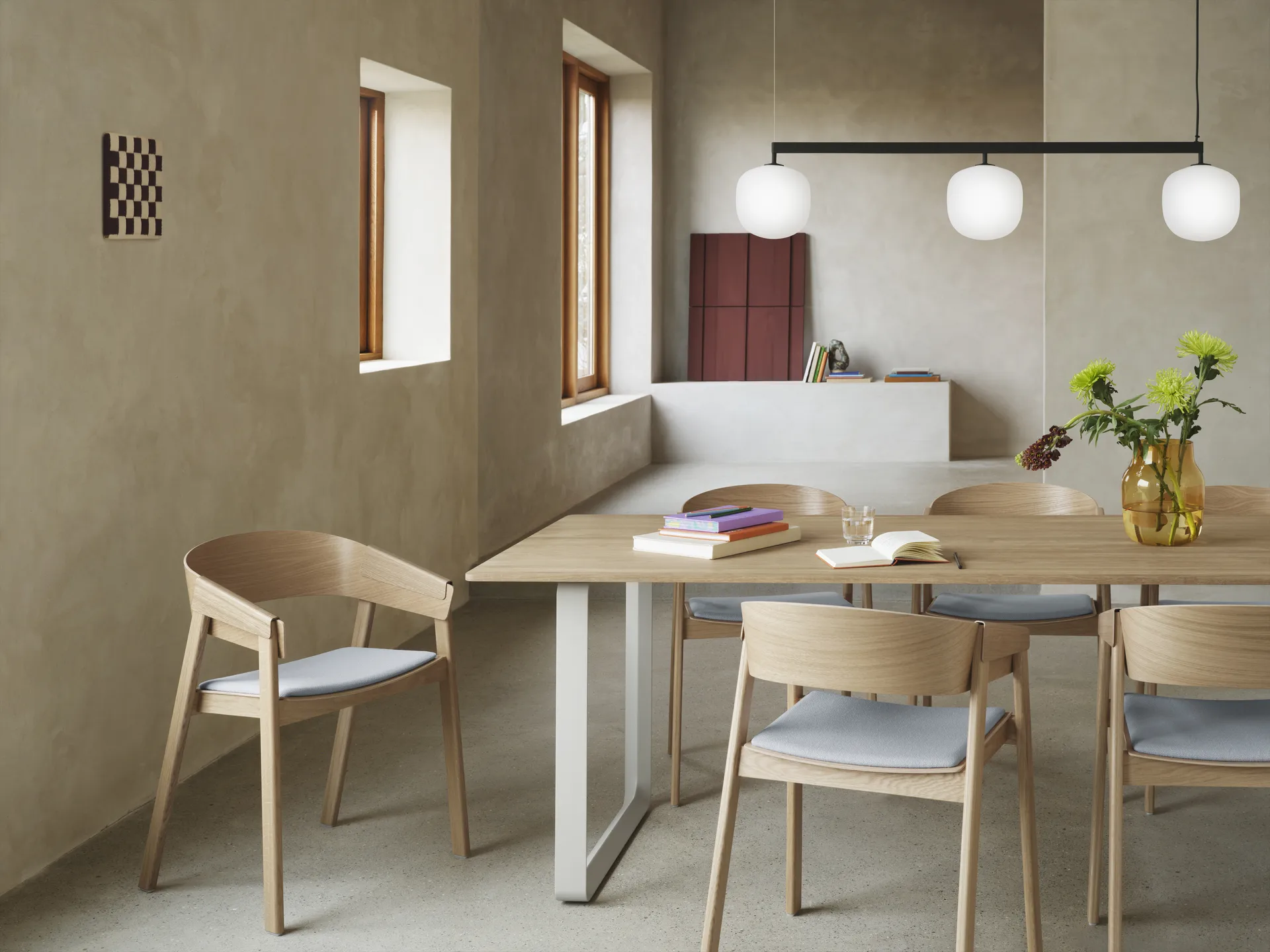 Lampadario Rime Rail , Nero Muuto