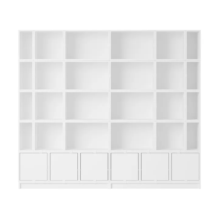 Libreria scaffalatura Stacked configurazione 1 - Bianco - Muuto