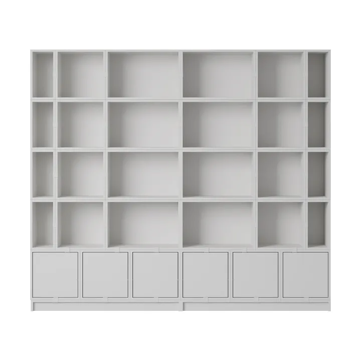 Libreria scaffalatura Stacked configurazione 1 - Grigio - Muuto