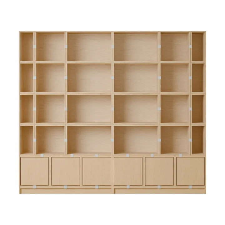 Libreria scaffalatura Stacked configurazione 1 - Rovere - Muuto