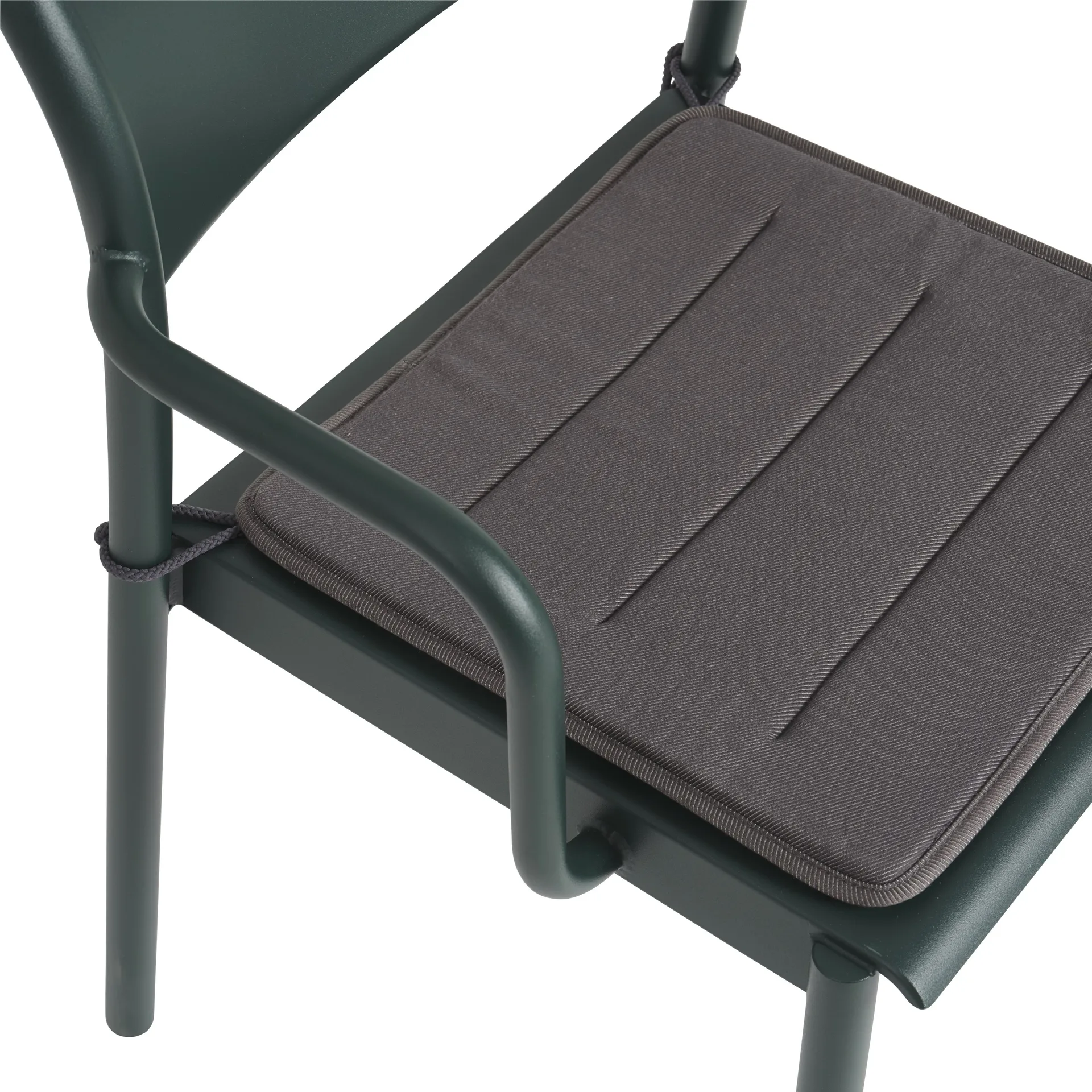 Linear Steel Armchair cuscino per seduta, Twitell dark grey Muuto
