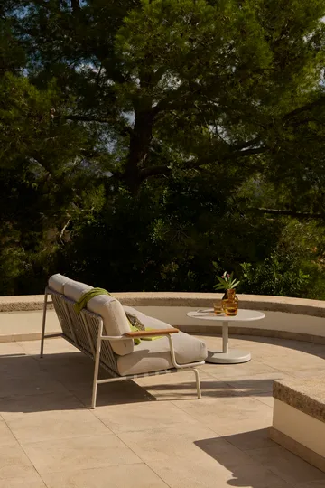 Linear Steel tavolino da caffè - Grigio, Ø70x40 cm - Muuto