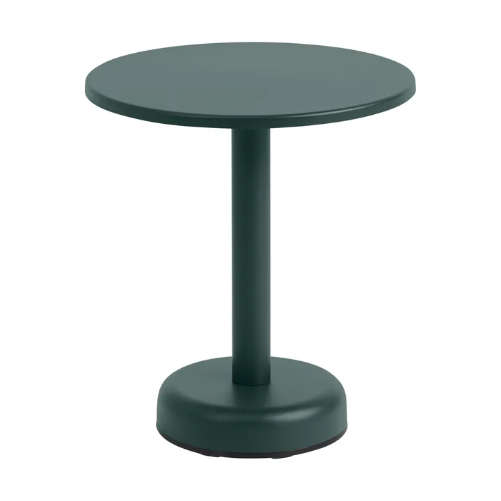Linear Steel tavolino da caffè - Verde scuro, Ø42x47 cm - Muuto