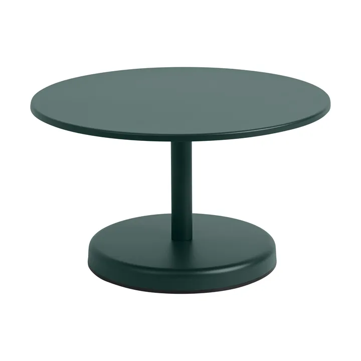 Linear Steel tavolino da caffè - Verde scuro, Ø70x40 cm - Muuto