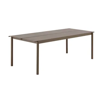 Linear Steel tavolo - Taupe, 220x90 cm - Muuto
