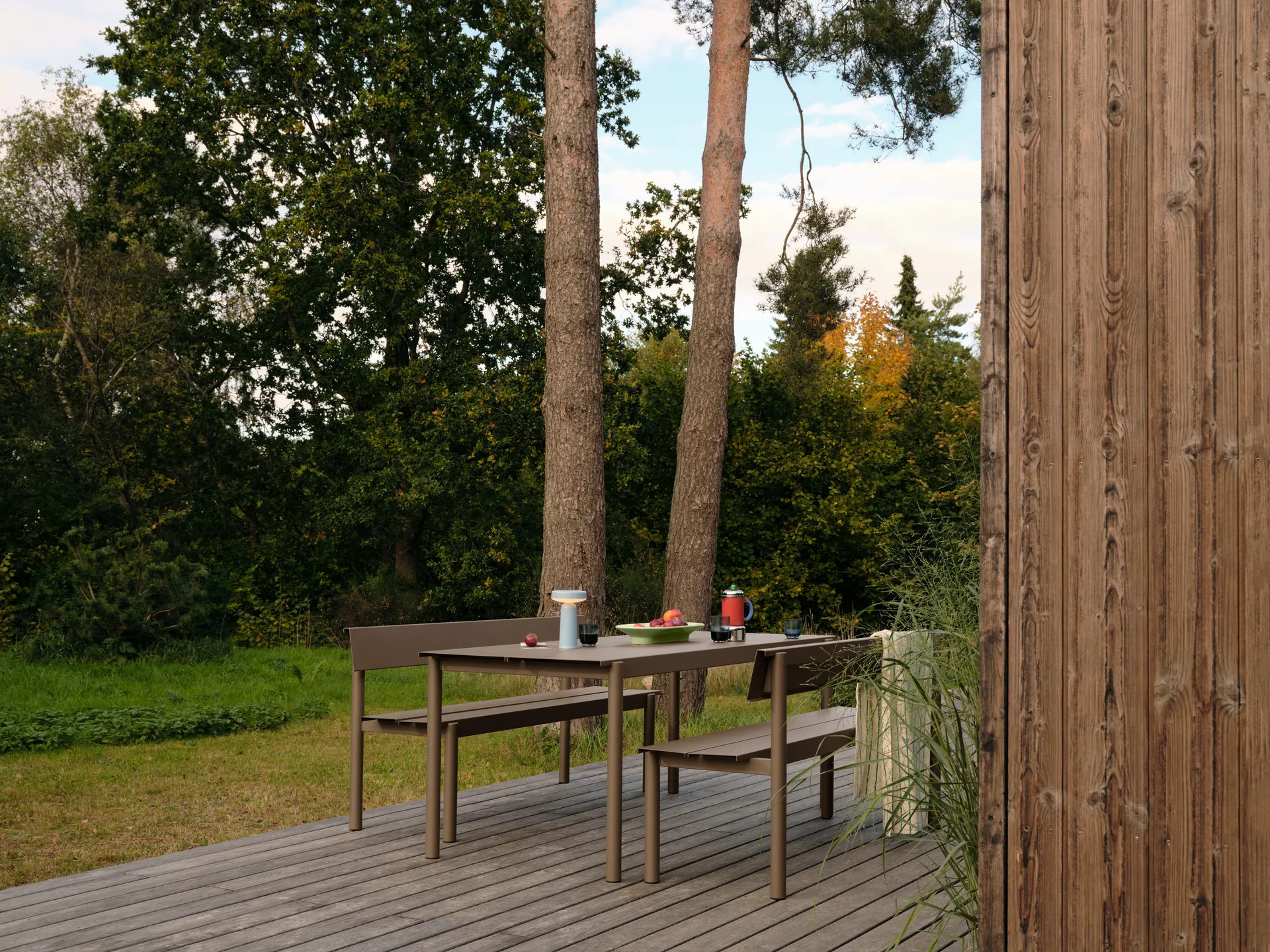 Linear Steel tavolo, Taupe, 220x90 cm Muuto