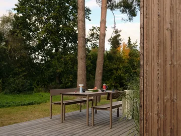 Linear Steel tavolo - Taupe, 220x90 cm - Muuto