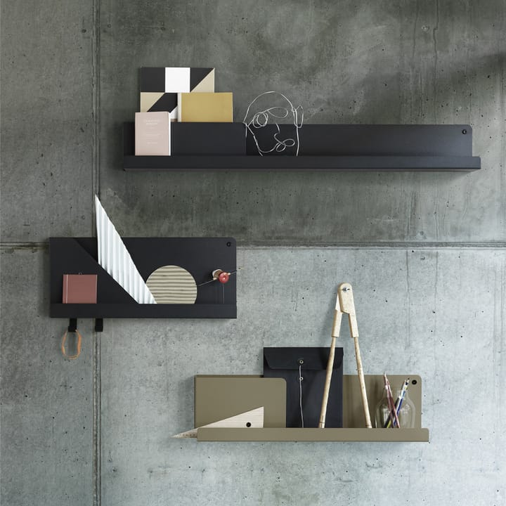 Mensola 29,5x40 cm Folded, Nero Muuto