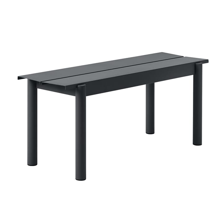 Panchina Linear Steel 110x34 cm - Black - Muuto