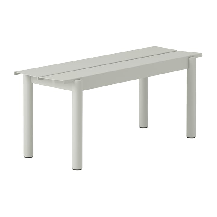 Panchina Linear Steel 110x34 cm - Grey (RAL 7044) - Muuto