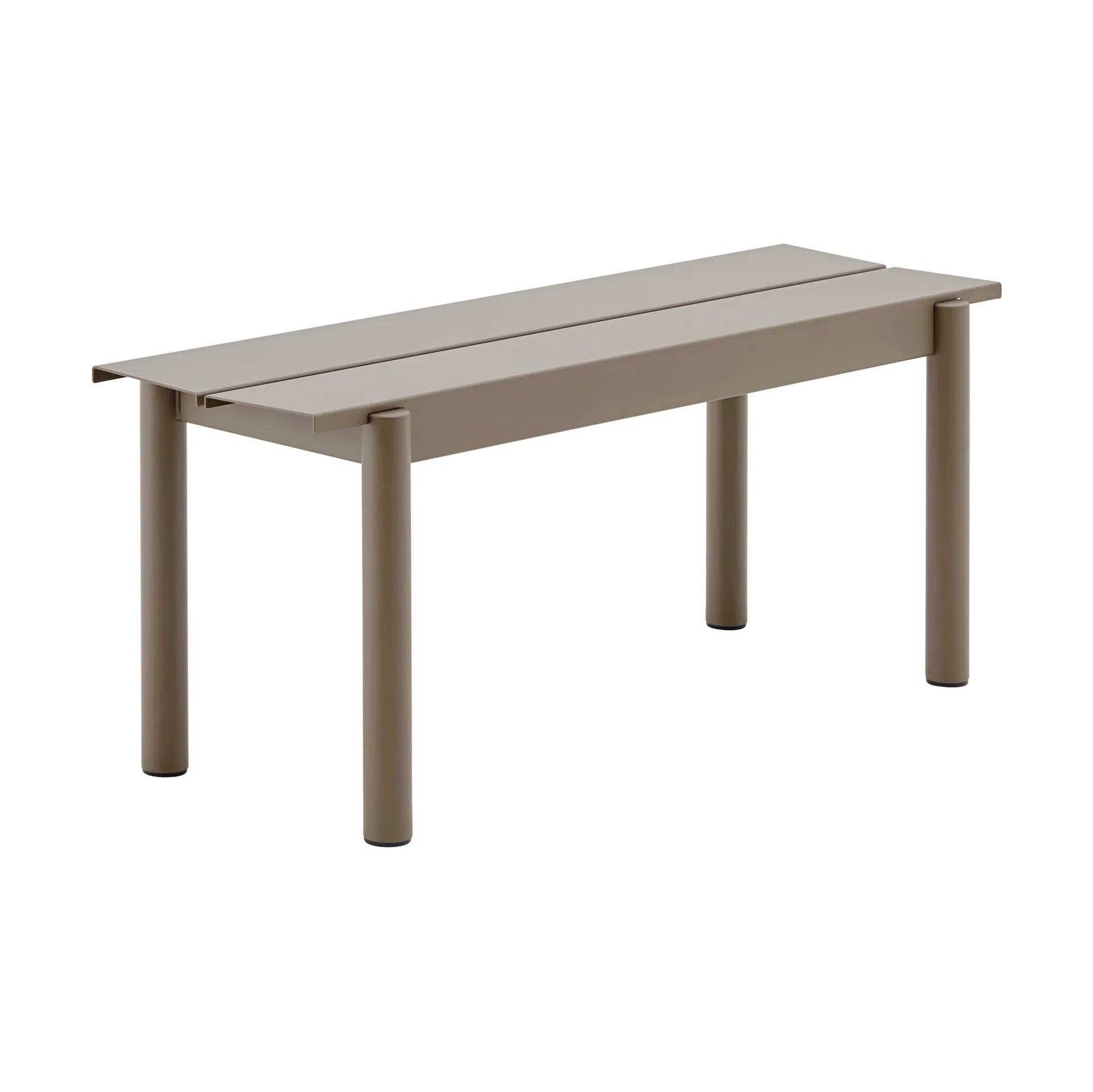 Panchina Linear Steel 110x34 cm, Taupe Muuto