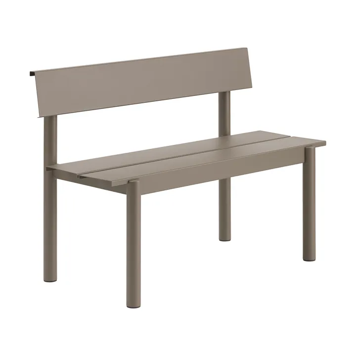 Panchina Linear Steel 110x34 cm - Taupe - Muuto