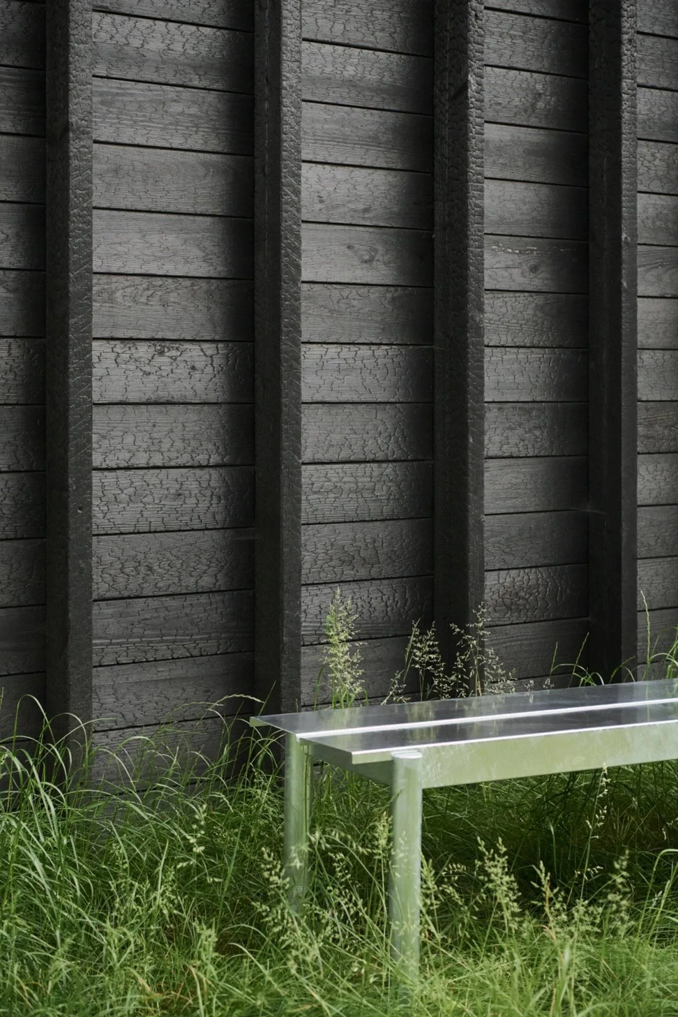 Panchina Linear Steel 110x34 cm, Warm galvanized steel Muuto