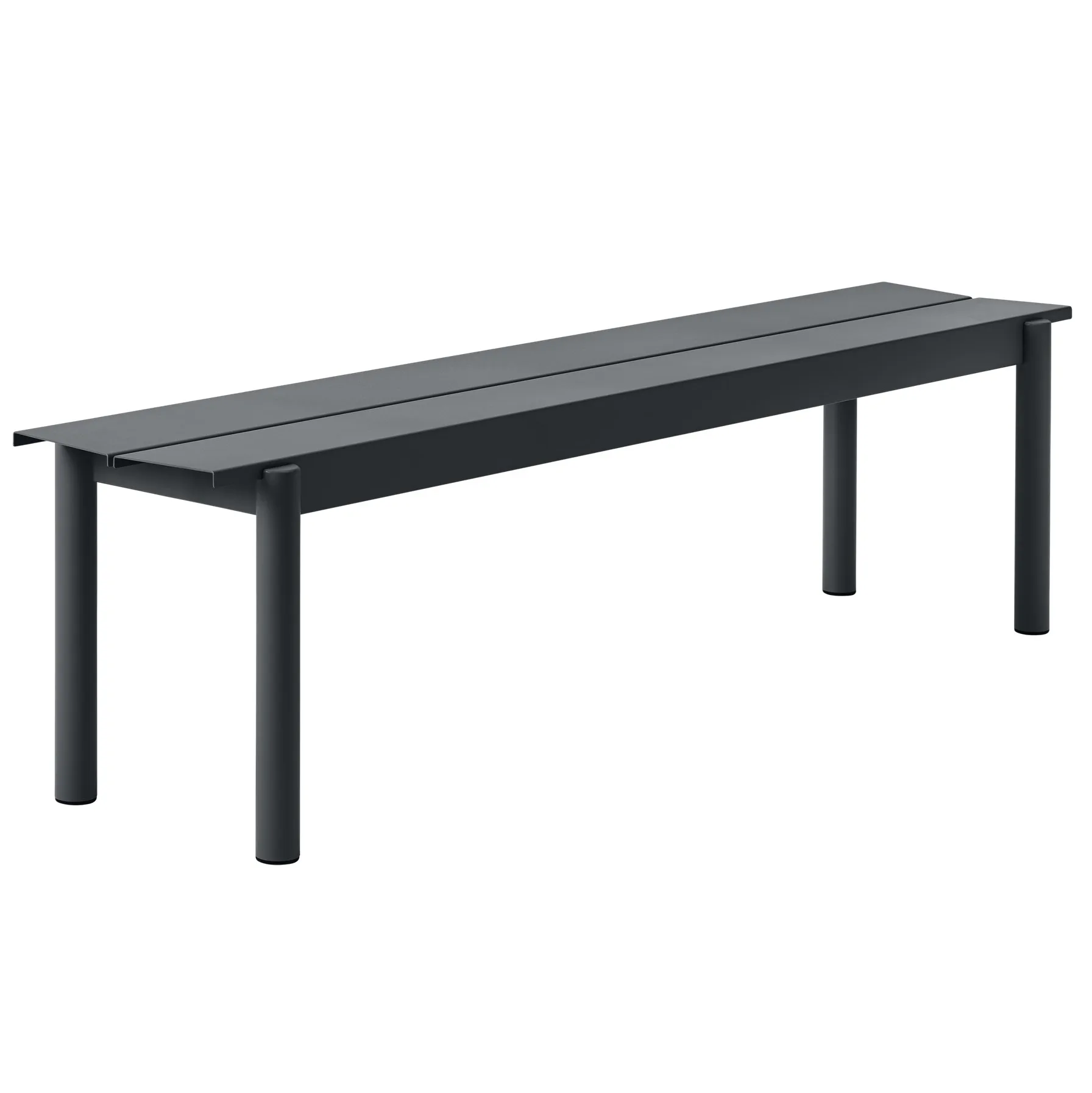 Panchina Linear Steel 170x34 cm, Black Muuto