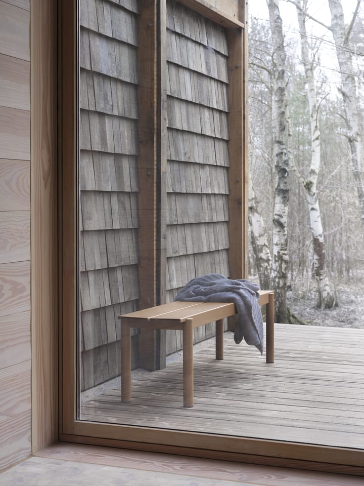 Panchina Linear Steel 170x34 cm, Burnt orange Muuto