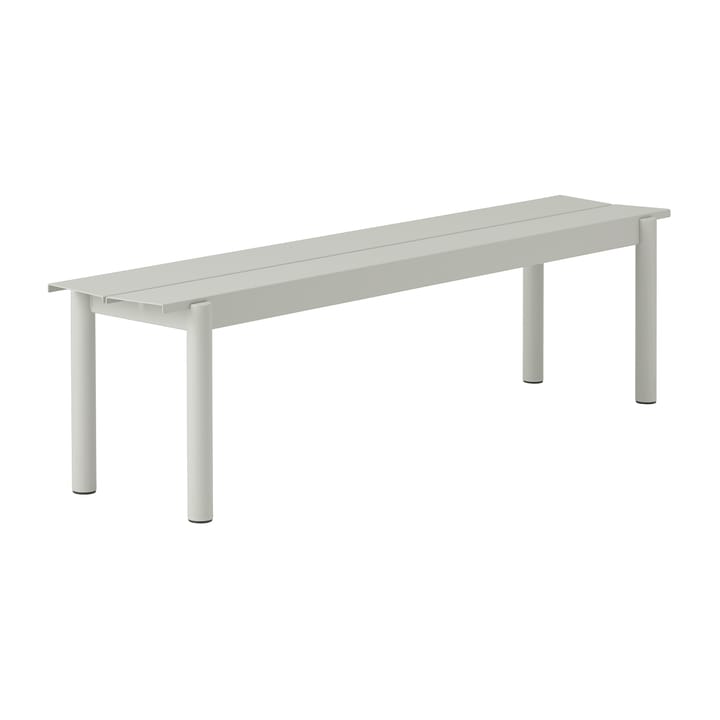 Panchina Linear Steel 170x34 cm - Grey (RAL 7044) - Muuto