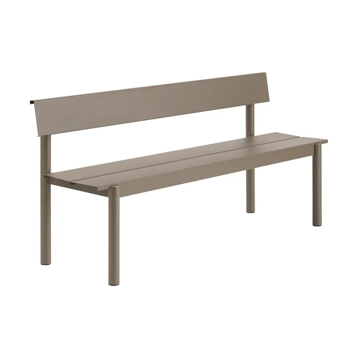 Panchina Linear Steel 170x34 cm - Taupe - Muuto