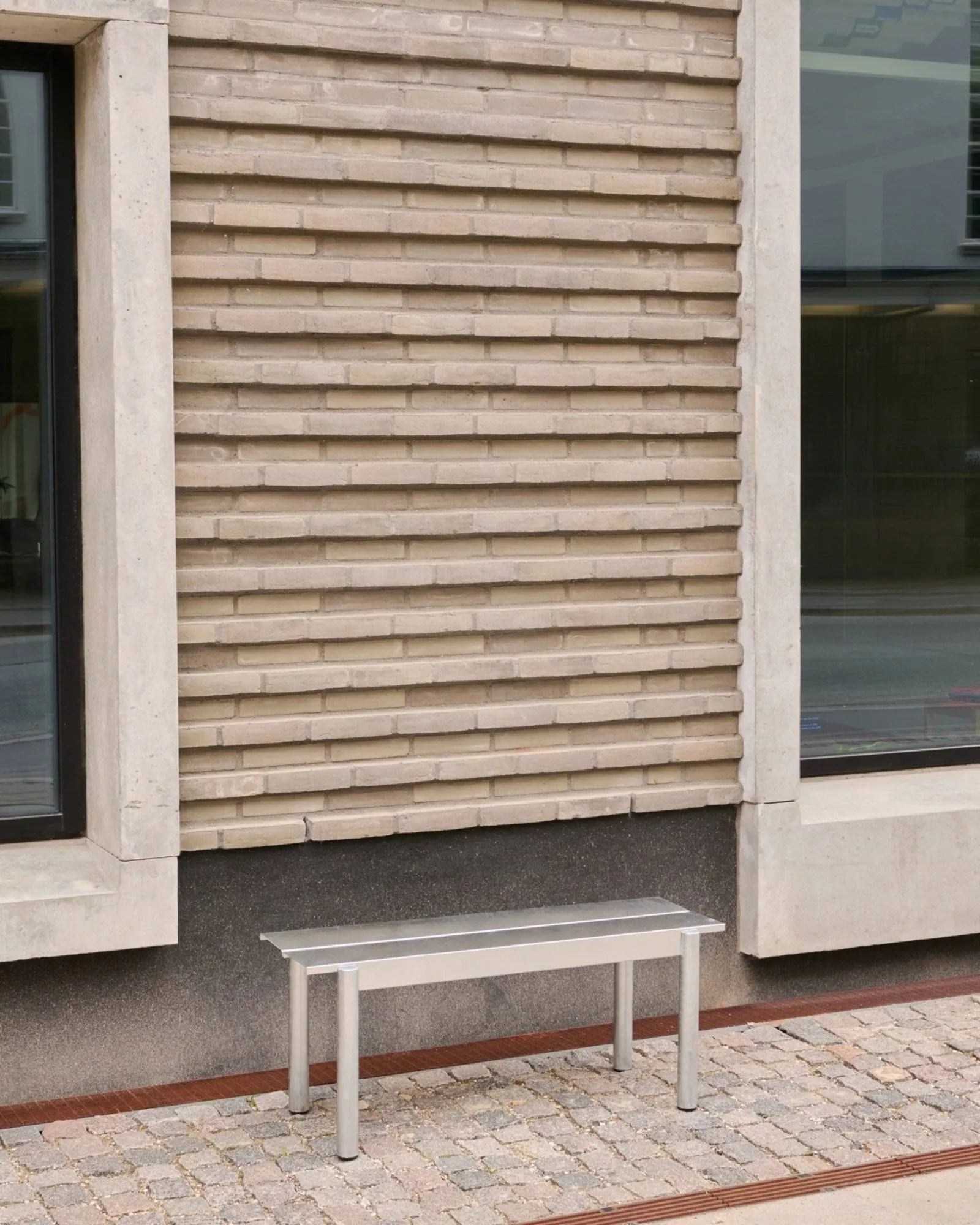 Panchina Linear Steel 170x34 cm, Warm galvanized steel Muuto