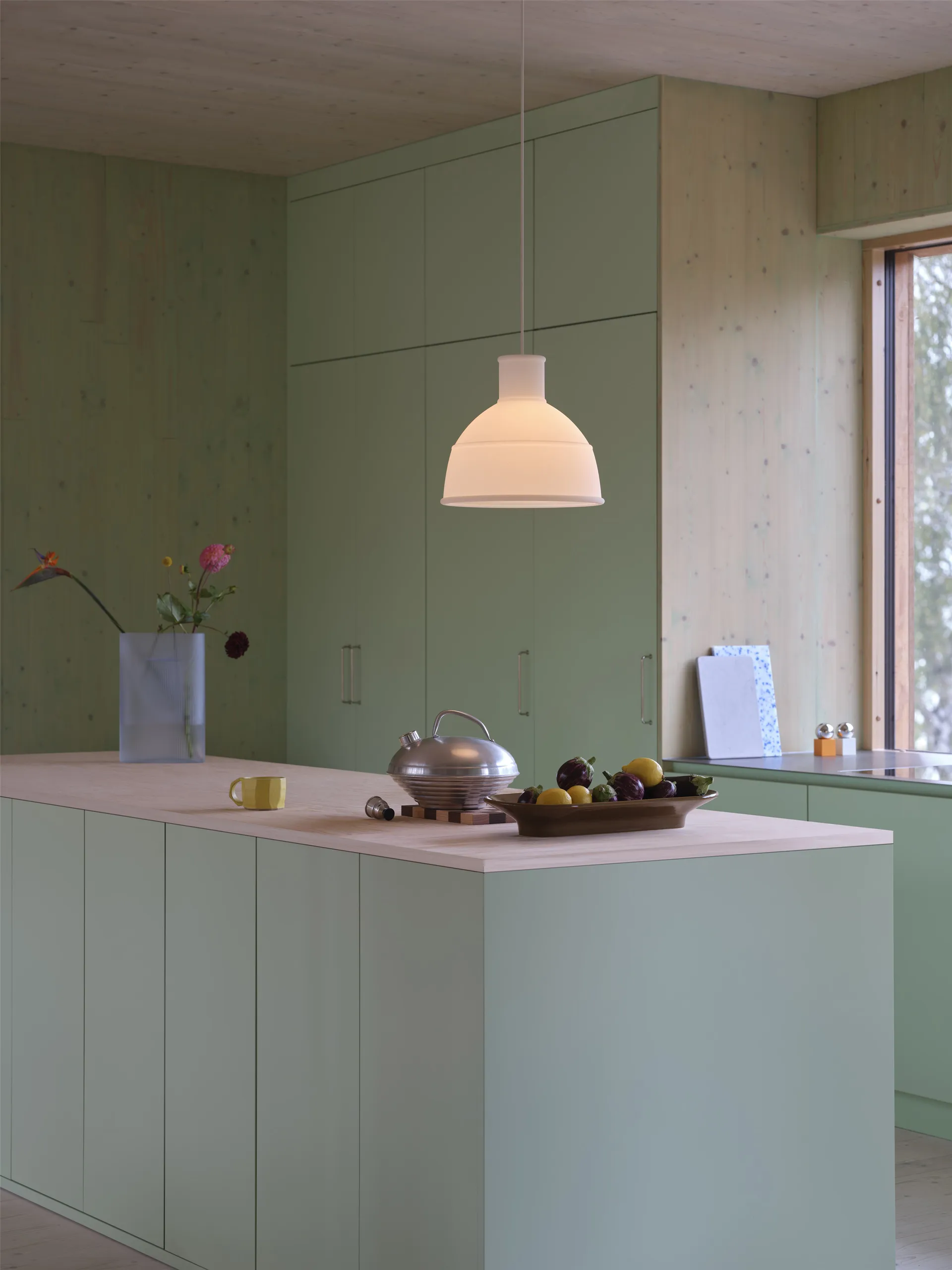 Pendente Unfold, Bianco traslucido  Muuto