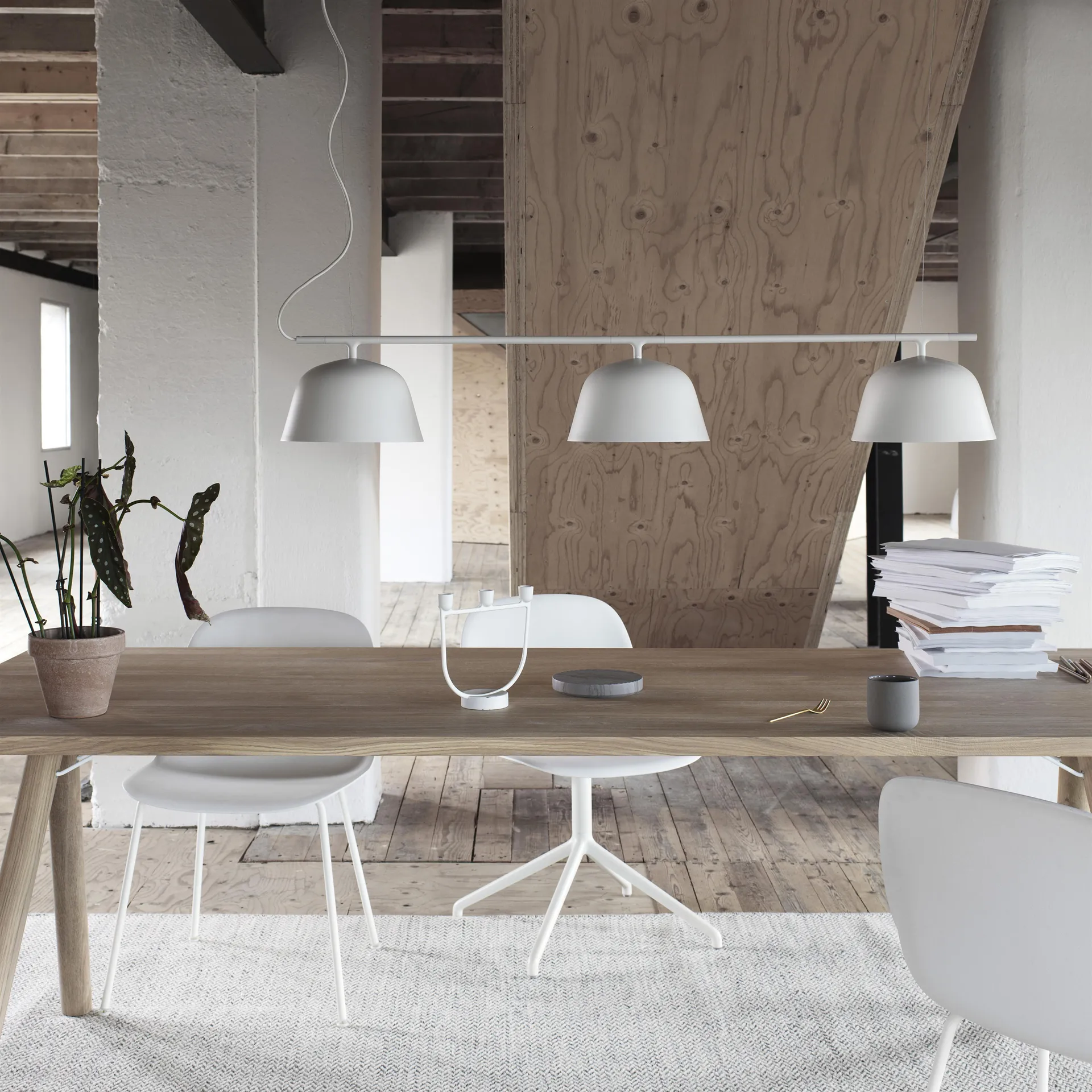 Plafoniera Ambit Rail, bianco Muuto