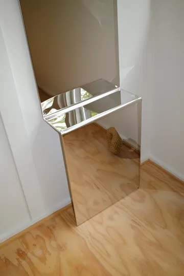 Pleat specchio da parete - Acciaio lucidato, 227x57 cm - Muuto