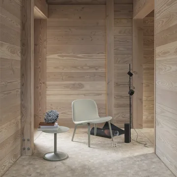 Poltrona lounge imbottita Visu - Steelcut trio 515, rovere - Muuto