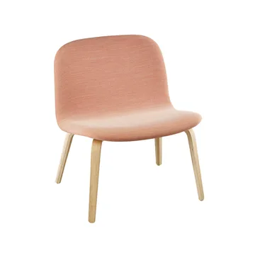 Poltrona lounge imbottita Visu - Steelcut trio 515, rovere - Muuto