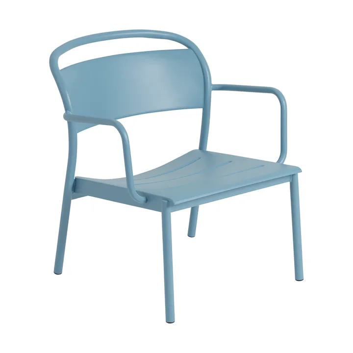 Poltrona lounge Linear Steel - Azzurro pallido - Muuto