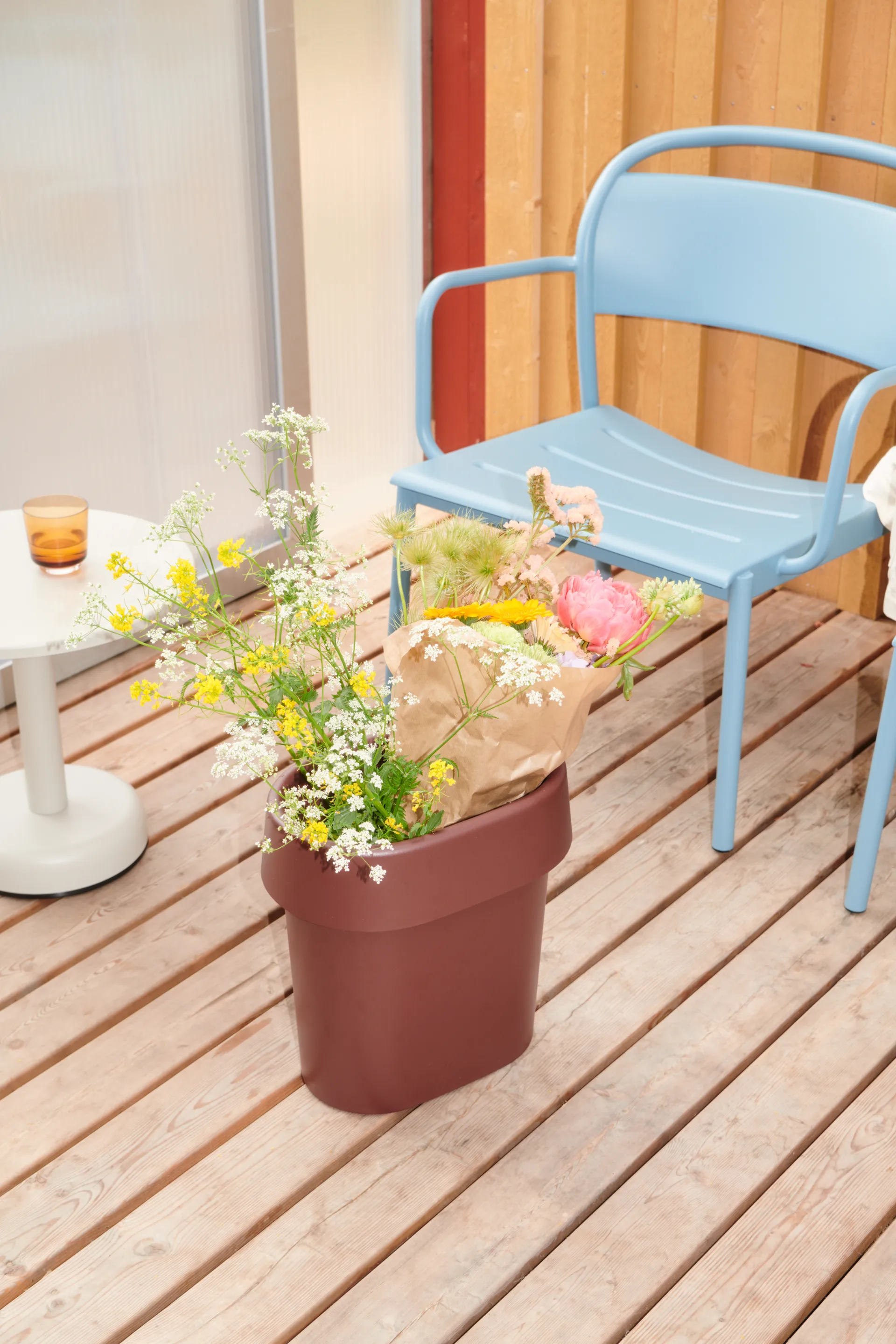 Poltrona lounge Linear Steel, Azzurro pallido Muuto