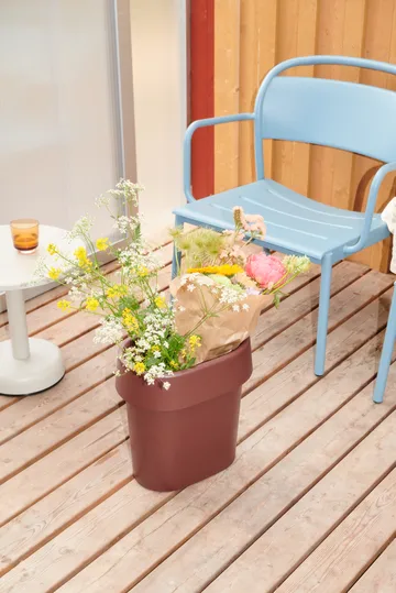 Poltrona lounge Linear Steel - Azzurro pallido - Muuto