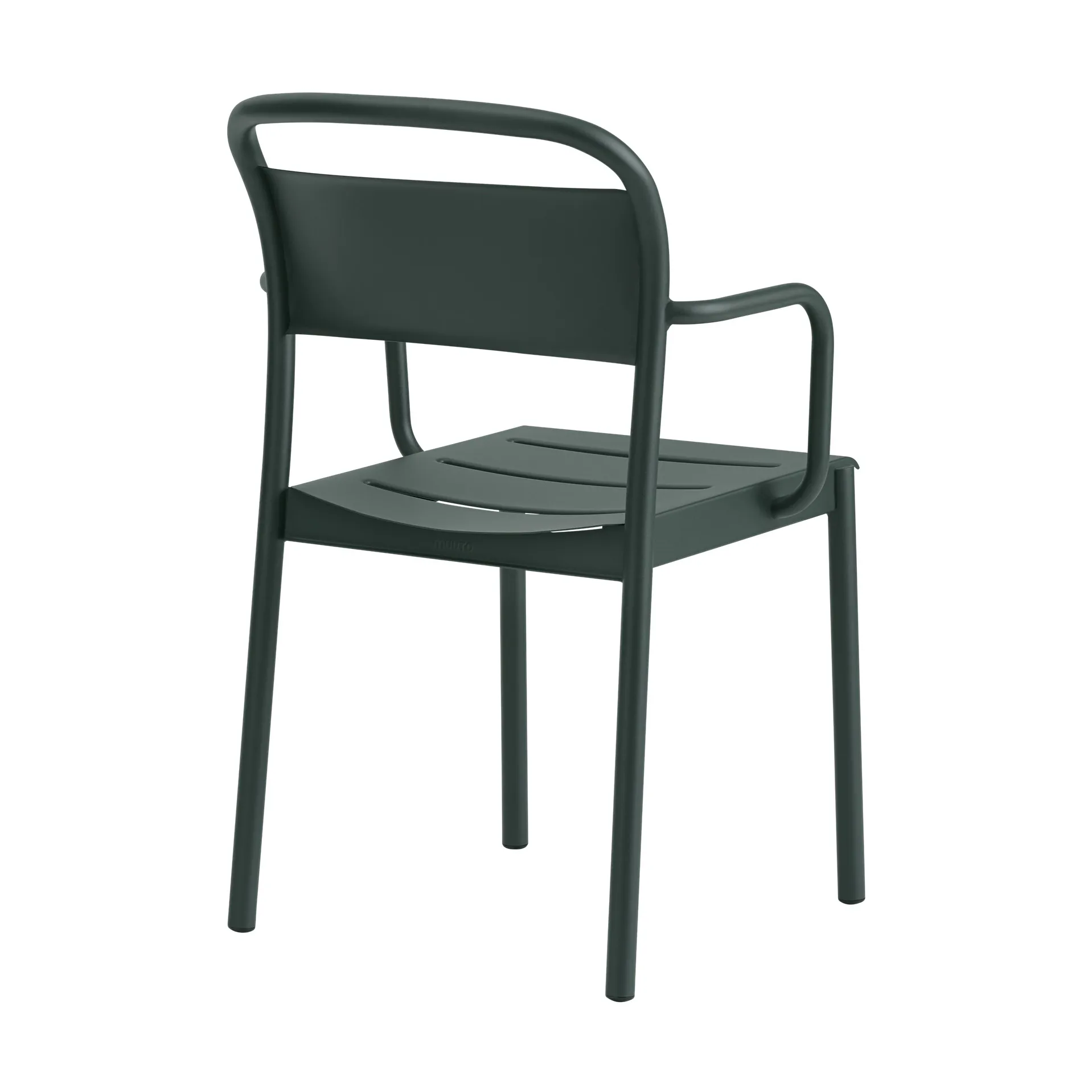 Poltroncina con braccioli Linear Steel, Dark green Muuto