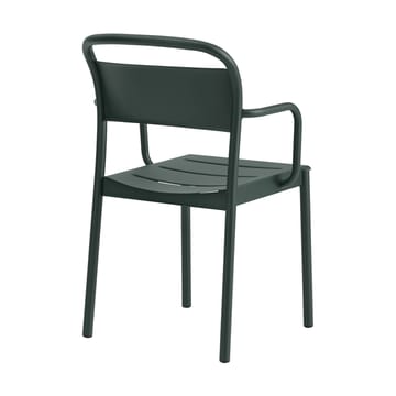 Poltroncina con braccioli Linear Steel - Dark green - Muuto