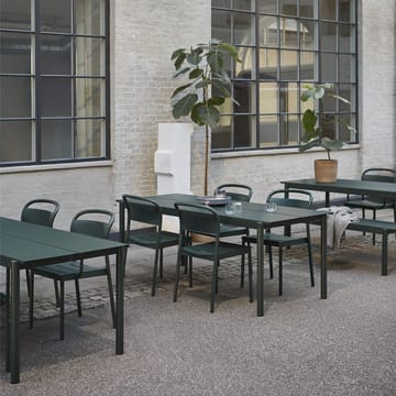 Poltroncina con braccioli Linear Steel - Dark green - Muuto