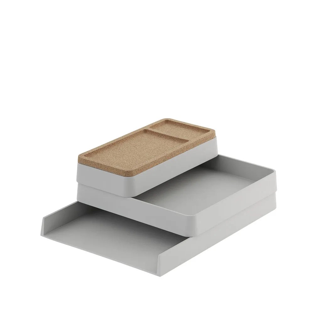 Portaoggetti Arrange Desktop, grigio, configurazione 1 Muuto