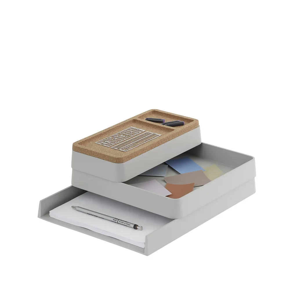 Portaoggetti Arrange Desktop, grigio, configurazione 1 Muuto