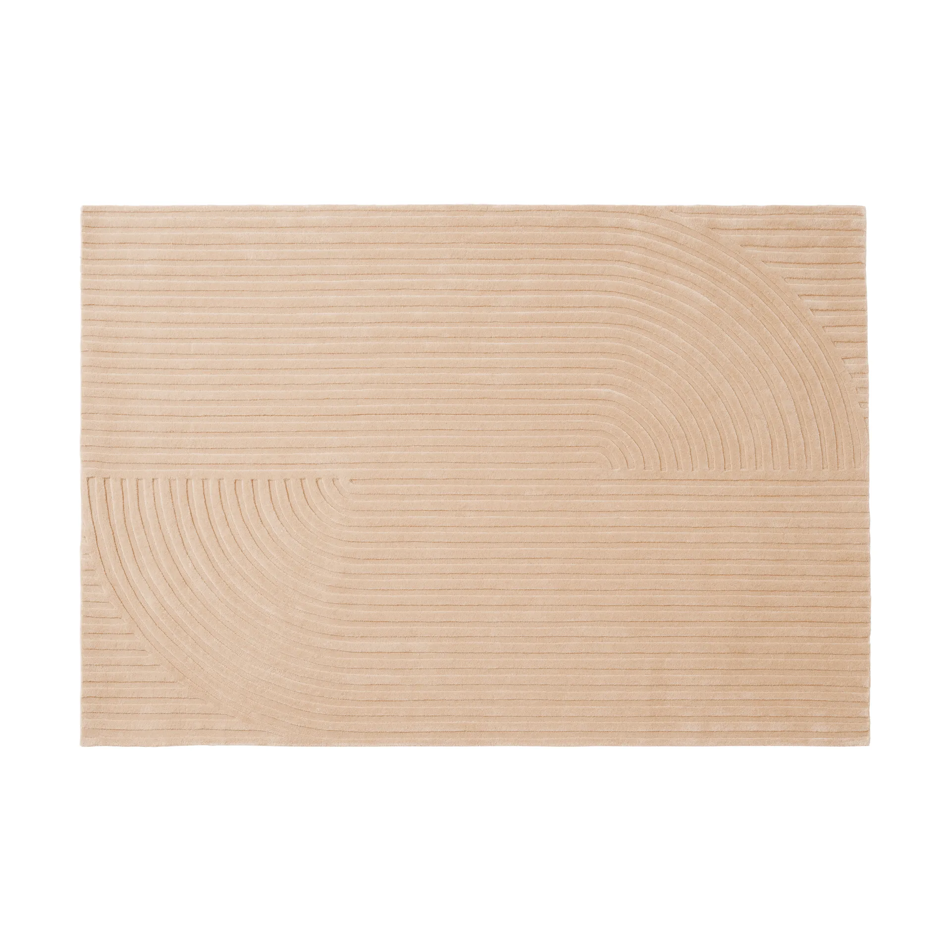 Relevo Rug Quattro tappeto in lana, Light rose, 170x240 cm Muuto