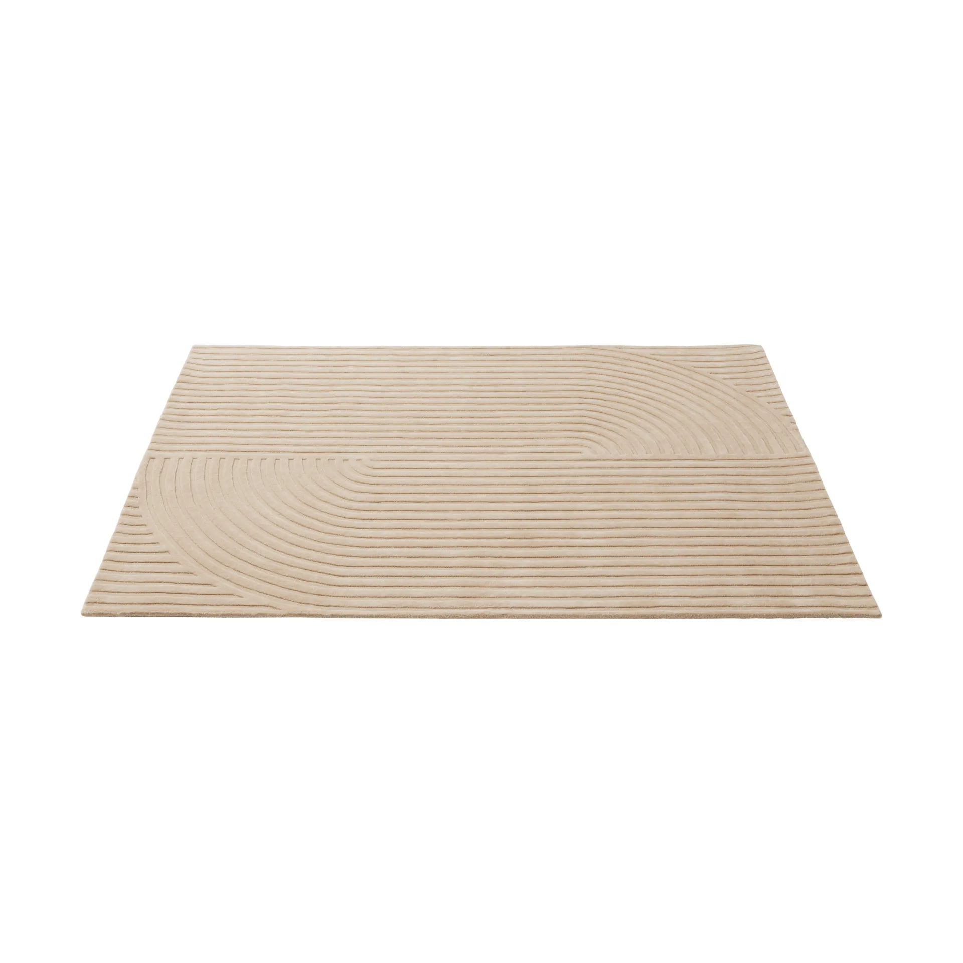 Relevo Rug Quattro tappeto in lana, Light rose, 170x240 cm Muuto