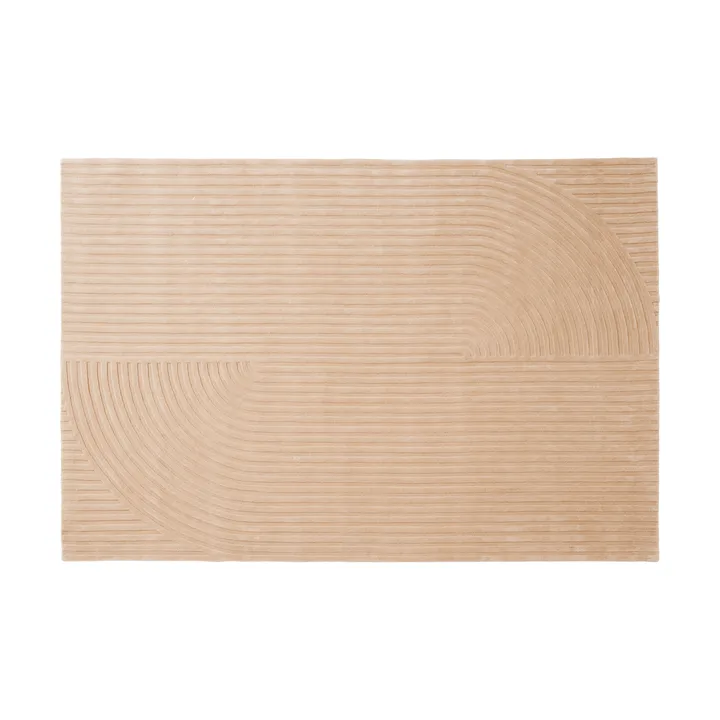 Relevo Rug Quattro tappeto in lana - Light rose, 200x300 cm - Muuto