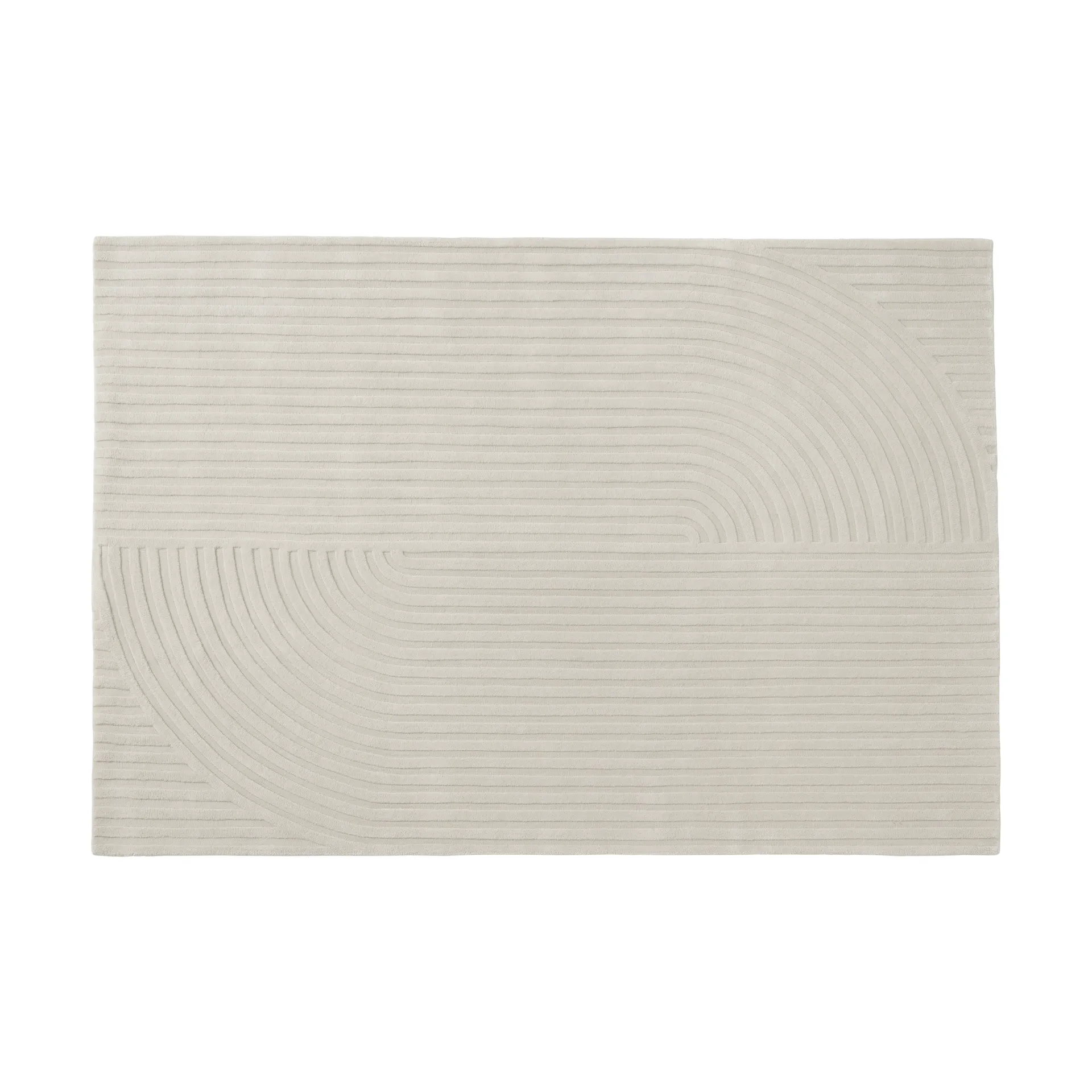 Relevo Rug Quattro tappeto in lana, Off white, 170x240 cm Muuto