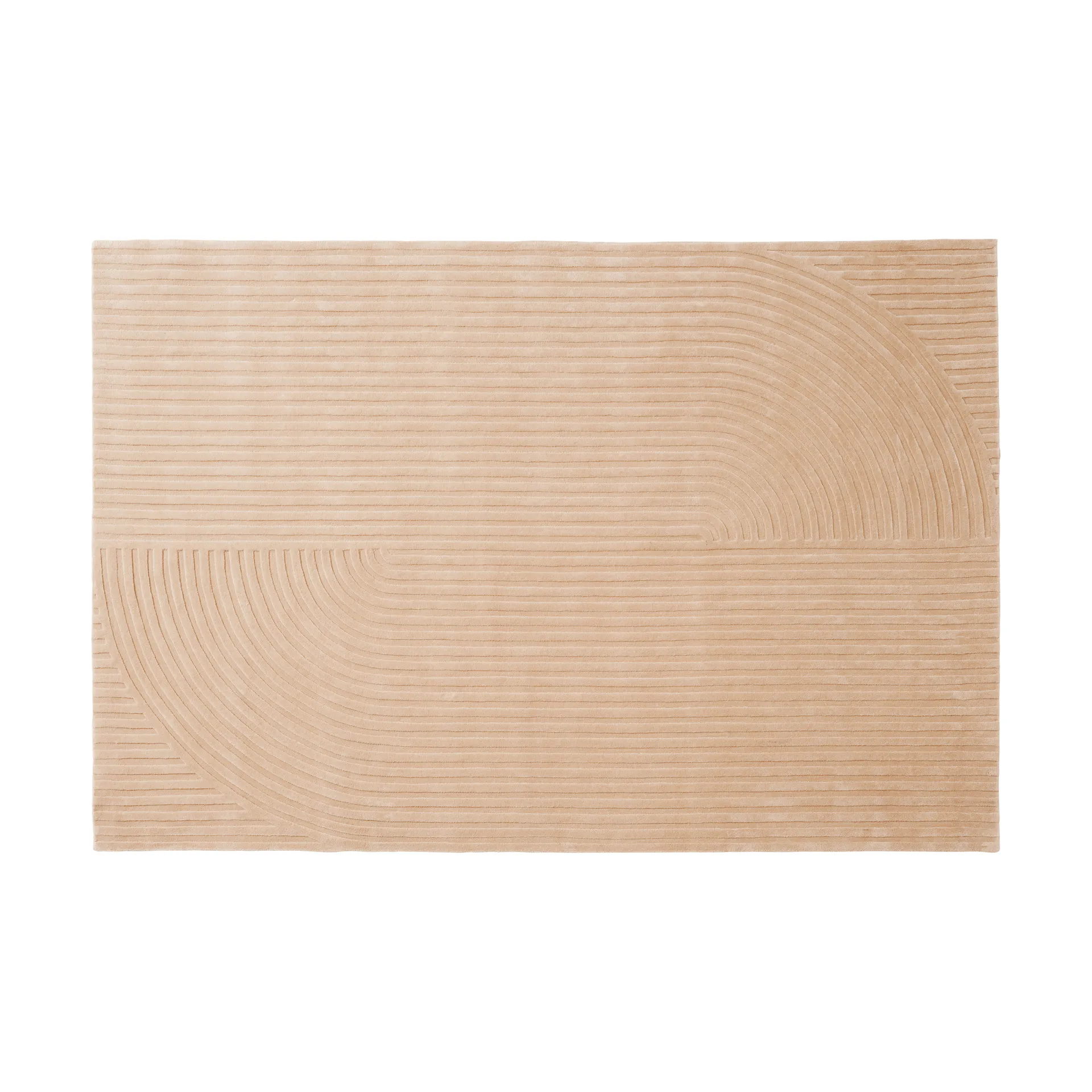 Relevo Rug Quattro tappeto in lana, Rosa chiaro, 200x300 cm Muuto