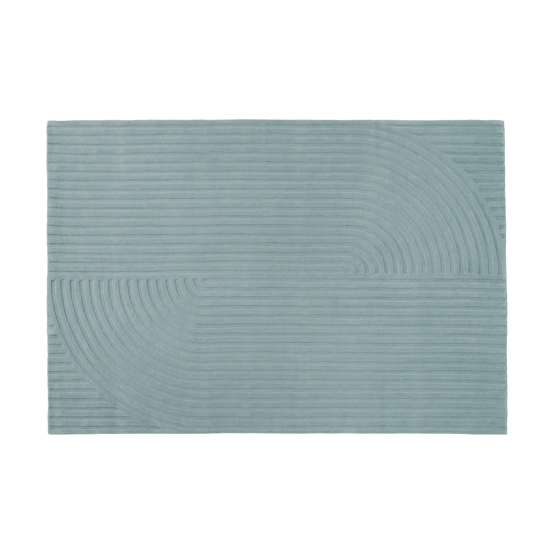 Relevo Rug Quattro tappeto in lana, Sage green, 170x240 cm Muuto