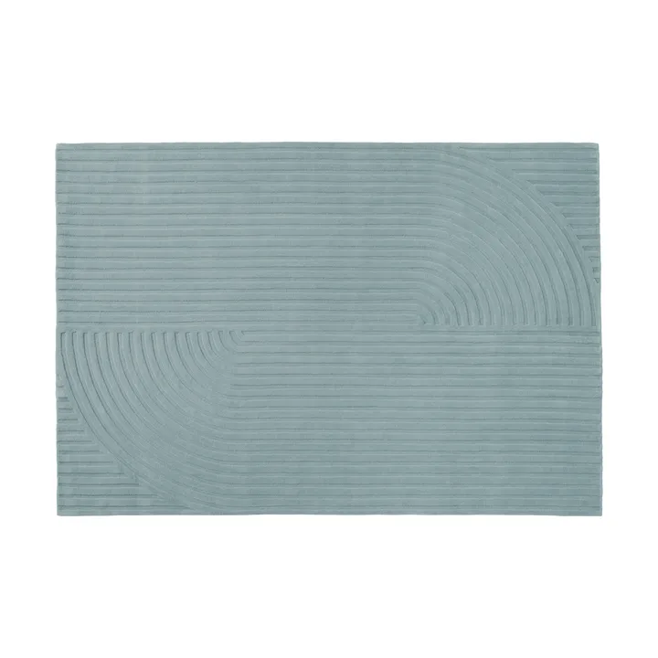 Relevo Rug Quattro tappeto in lana - Sage green, 170x240 cm - Muuto