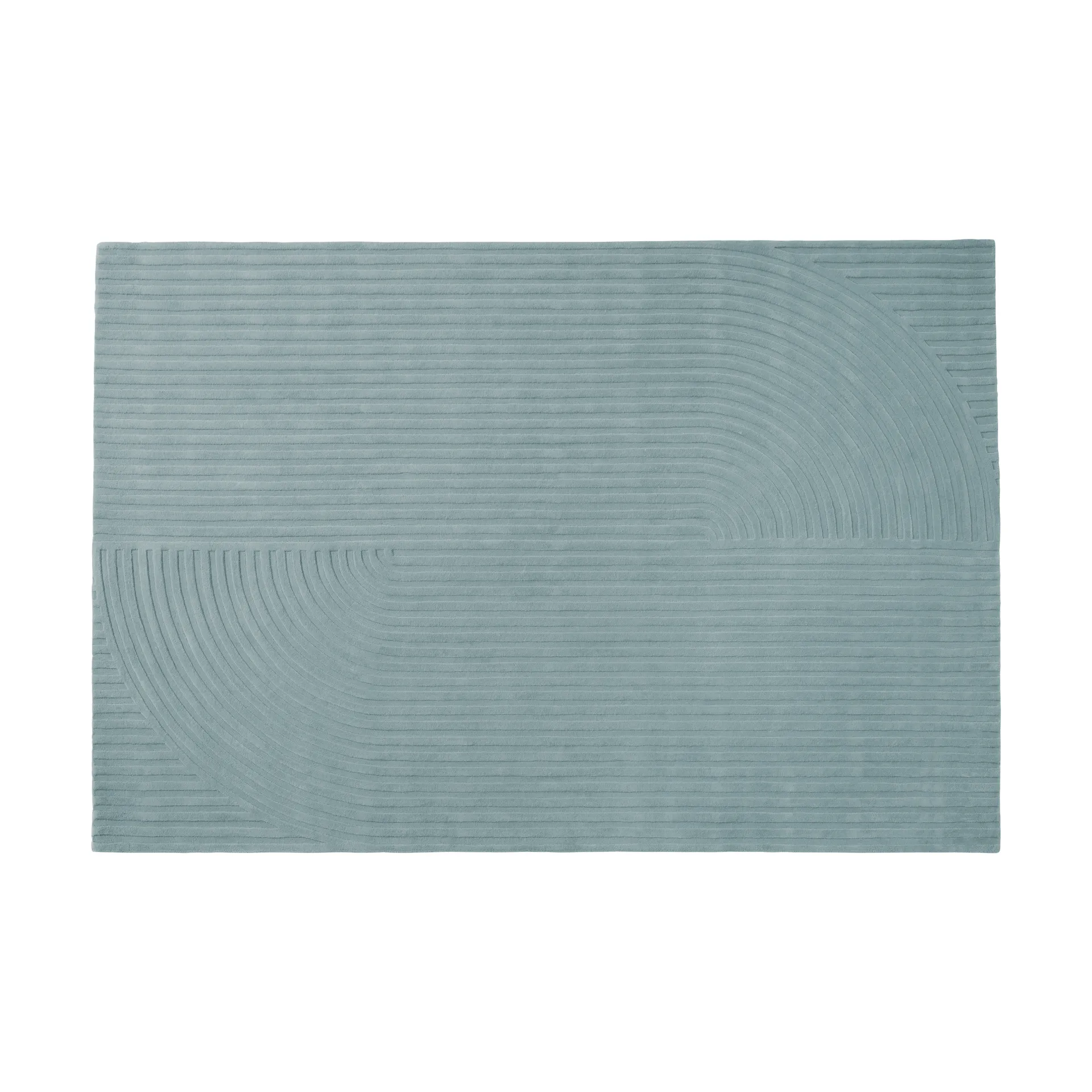 Relevo Rug Quattro tappeto in lana, Sage green, 200x300 cm Muuto