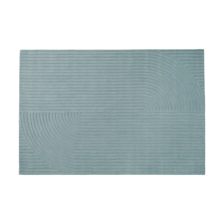 Relevo Rug Quattro tappeto in lana - Sage green, 200x300 cm - Muuto