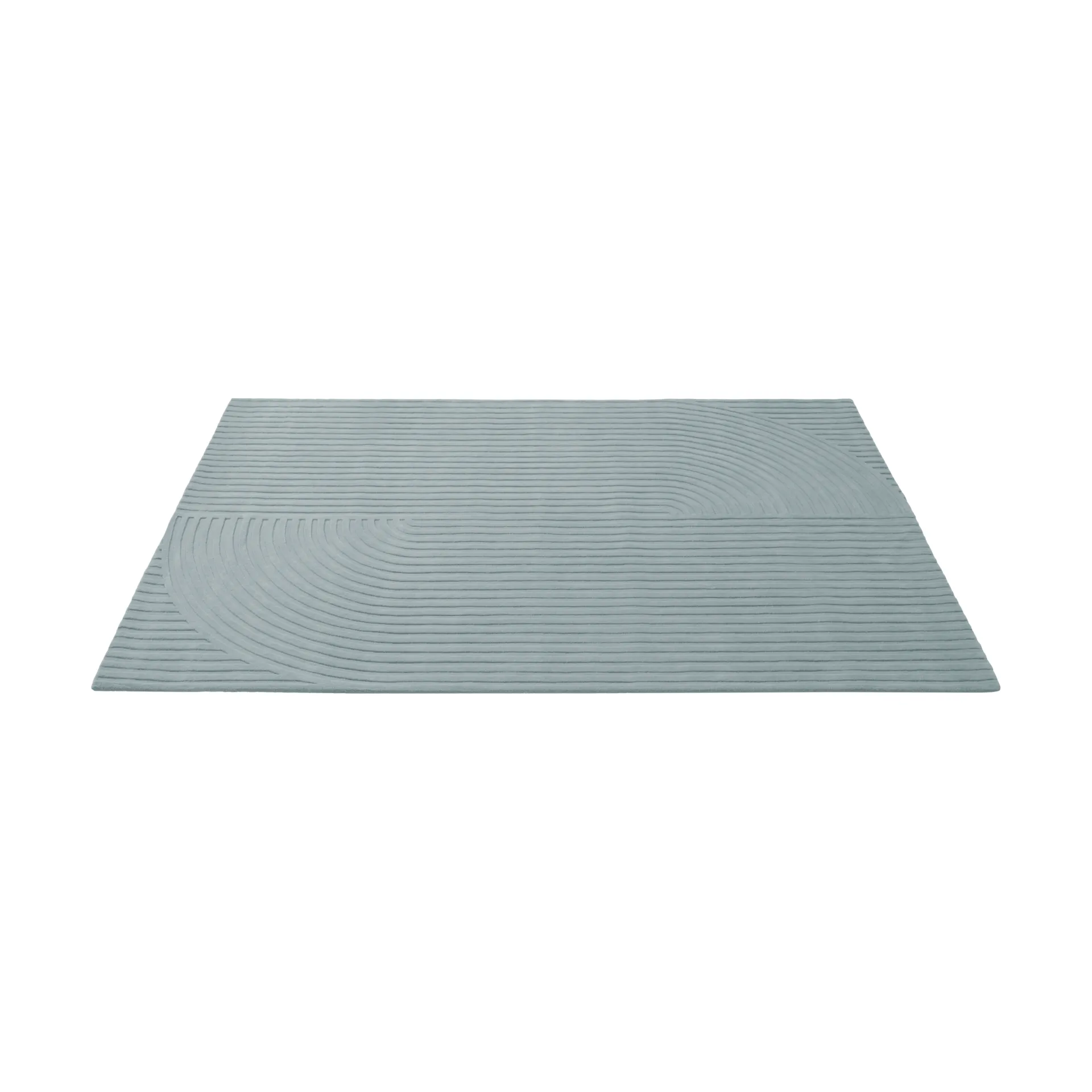 Relevo Rug Quattro tappeto in lana, Sage green, 200x300 cm Muuto