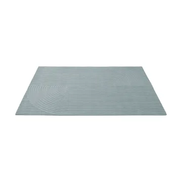 Relevo Rug Quattro tappeto in lana - Sage green, 200x300 cm - Muuto