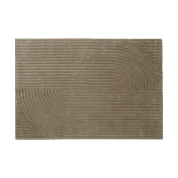 Relevo Rug Quattro tappeto in lana - Taupe, 170x240 cm - Muuto