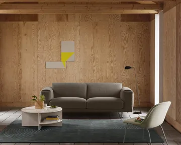 Relevo Rug Quattro tappeto in lana - Taupe, 170x240 cm - Muuto