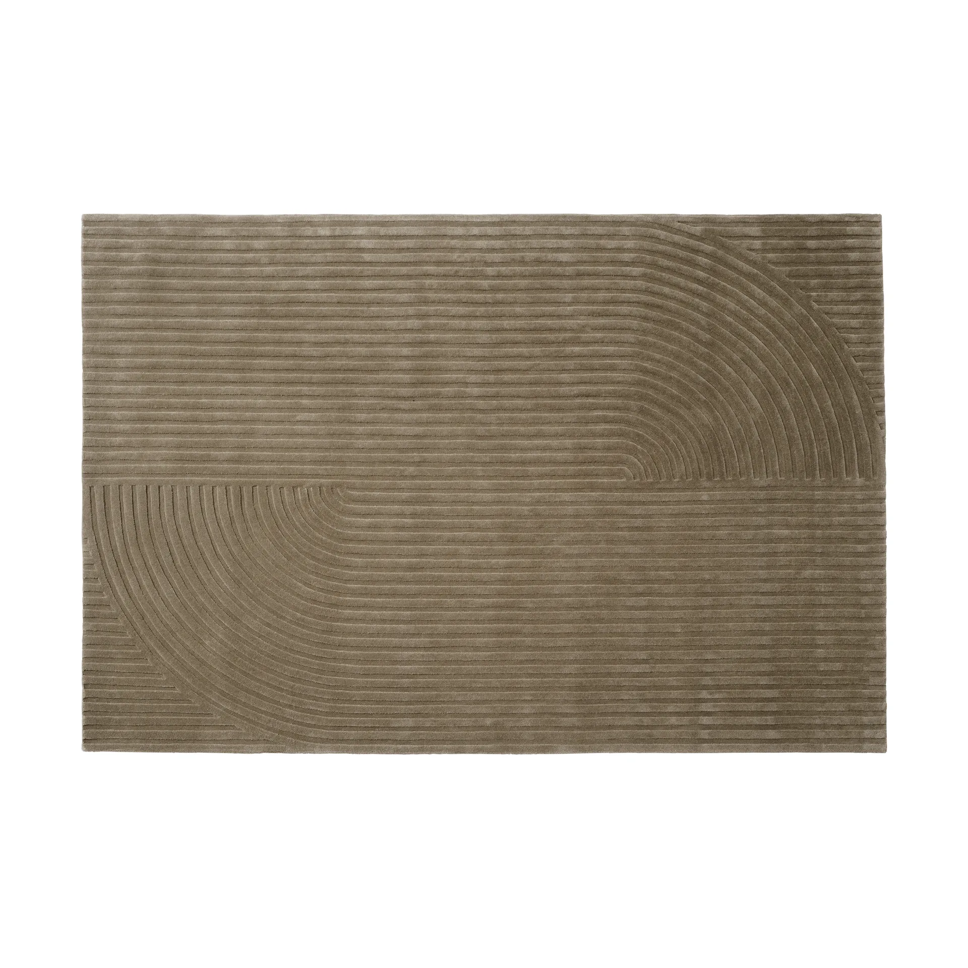Relevo Rug Quattro tappeto in lana, Taupe, 200x300 cm Muuto