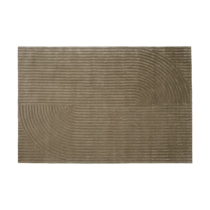 Relevo Rug Quattro tappeto in lana - Taupe, 200x300 cm - Muuto